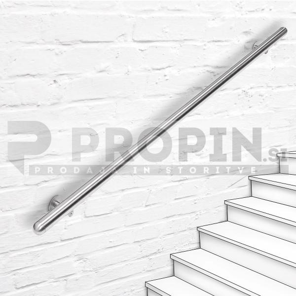 Stenska ograja za stopnišče 150cm - INOX